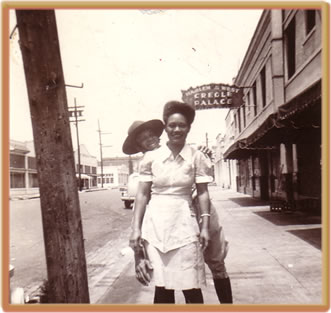 Trooper Dallas (Sugar) Ritchey, circa 1940, Sunday Morning, Douglas Hotel, Market Street, San Diego, California