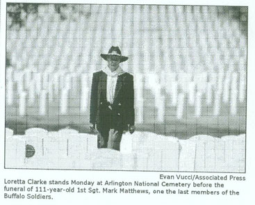 Loretta Clarke at Arlington National Cemetery