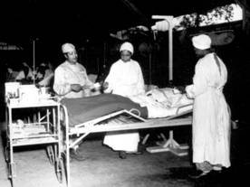 Surgical ward treatment at  the 268th Station Hospital, Base A, Milne Bay, New Guinea